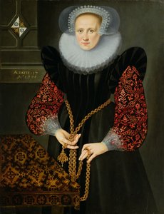 Portret van Aefge Gijbland, zeventien jaar oud, 1598