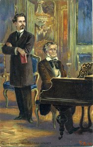 Wagner en Koning Ludwig II, ca. 1900