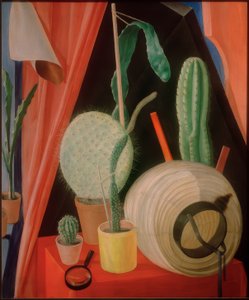 Stilleven met Cactussen door Fritz Burmann
