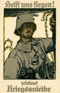 Duitse WW1 Oorlog Obligaties Poster
