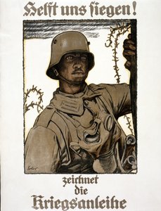 Helft uns siegen! Zeichnet die Kriegsanleihe door Fritz Erler