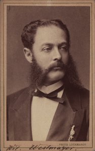 Portret van de componist Wilhelm Westmeyer, 1829-1880