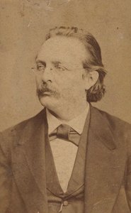 Portret van de organist en componist Edmund Kretschmer 1830-1908, ca. 1880 door Fritz Luckhardt