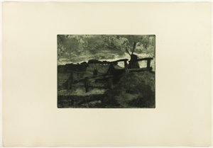 Windmolen door Fritz Overbeck
