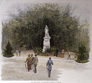 Het Luisen-monument in de Thiergarten van Berlijn door Fritz Rakowski