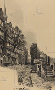 Oude Straat door Fritz Stoltenberg
