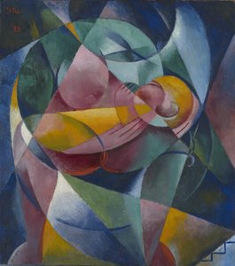 Moeder en Kind, 1920 door Fritz Stuckenberg