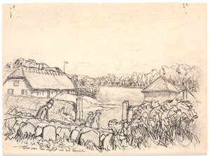 Het was zo mooi buiten op het platteland... door Fritz Syberg
