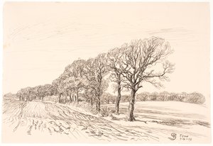 Landschap met eiken. Føns door Fritz Syberg