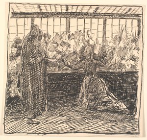 De moeder en de dood in de kas van de dood door Fritz Syberg