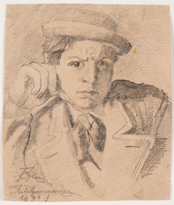 Zelfportret door Fritz Syberg