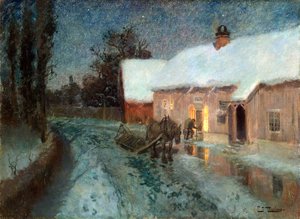 Nacht door Fritz Thaulov