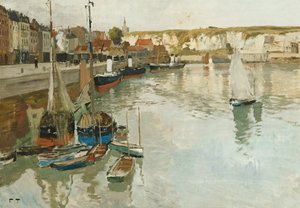 Dieppe, ca. 1894 door Frits Thaulow