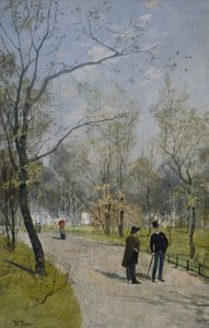 Uit de koninklijke tuin door Fritz Thaulow