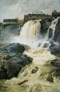 Haug watervallen, Modum