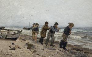 Thuiskomende vissers, Skagen