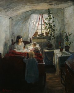 Interieur met kinderen