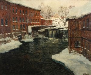 Molenlandschap, ca.1885-90 (olieverf op doek)