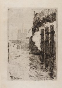 Pierbrug door Fritz Thaulow