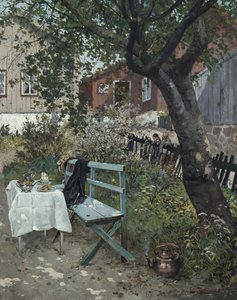 Zomerdag in de tuin