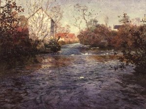 De blauwe rivier van Amiens