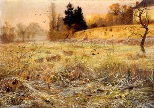 De rijp, c.1900 door Frits Thaulow