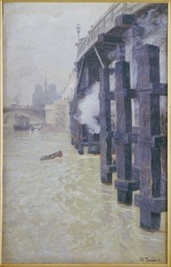 De Seine in december, 1893 door Frits Thaulow