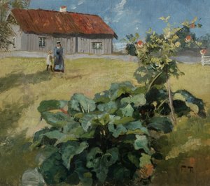 Vrouw en kind, ca. 1892 door Fritz Thaulow