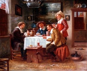 Een gezellig feest door Fritz Wagner