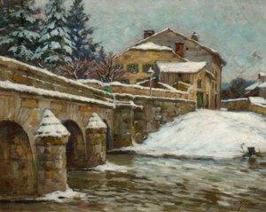 Seille brug door Fritz Zimmer