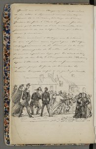 Illustratie uit een privéarchief in de Nationale Bibliotheek met de titel Voyage en Norvège 1856 van Fritz von Dardel door Fritz von Dardel