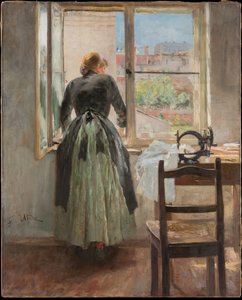 Bij het raam door Fritz von Uhde