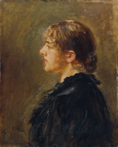 De dochter van de kunstenaar door Fritz von Uhde