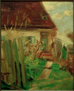 Etzenhausen bij Dachau door Fritz von Uhde