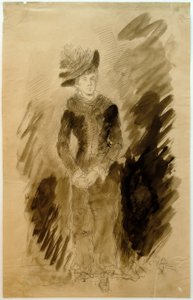 Jonge vrouw (portret van de verloofde Amalie Endres)