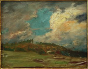 Landschapsstudie (Landschap met wolken)