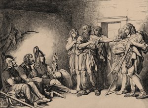 De uitnodiging van de Varangians door Fyodor Antonovich Bruni