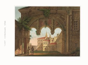 Uitzicht op de Patriarchale Kamers. Uit de Oudheden van de Russische Staat door Fyodor Grigoryevich Solntsev