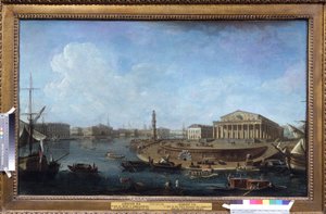De beurs en de admiraliteit gezien vanaf de Peter en Paul-vesting