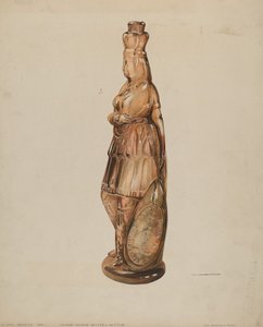 Indian Maiden Bitters fles door G.A. Spangenberg