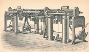 Tekenframe, door Platt, Brothers & Co. Oldham, 1874 door GB Smith
