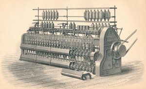 Afwerkingsrovingframe, door Platt, Brothers & Co. Oldham