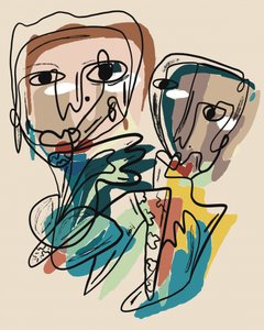 Moderne abstracte figuren