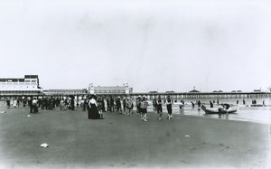 Strand van Atlantic City, New Jersey door G.P. Hall und Sohn