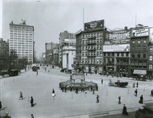 Union Square en Fourth Avenue, New York City door G.P. Hall und Sohn