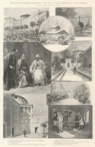 De zomerverblijven van de paus, Leo XIII in de tuinen van het Vaticaan