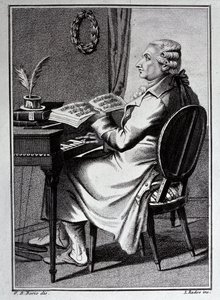 Portret van Antonio Sacchini (tekening) door G. B. Bosio