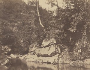 Rivierscène, c. 1855 door G. B. Gething