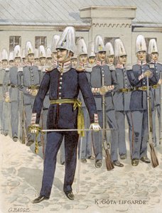 Zweedse Lijfwacht, Stockholm, Zweden, 1901 door G Bagge