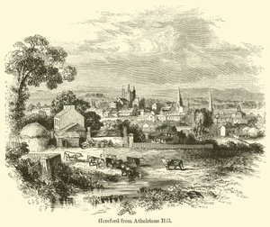 Hereford vanaf Athelstane Hill door G. F. Sargent